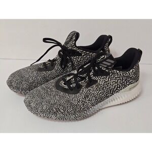 Adidas‎ AlphaBounce Women's Althletic Sneakers Black White Speckle Size 6.5